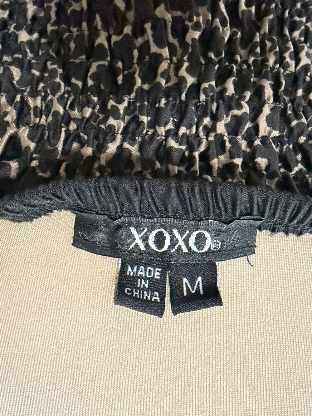 XOXO Olive Halter Floral Medallion Scarf Style Top Sz M Vintage Y2K Mob Wife - Picture 2 of 11